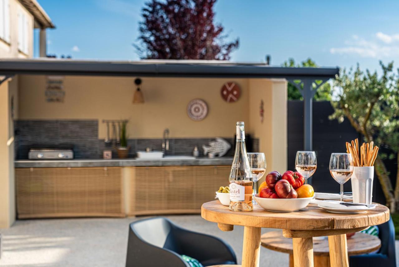 Villa Des Oliviers Sublime Villa Avec Piscine Chauffee Et Privee Et Baby Foot Bon-Encontre Eksteriør bilde